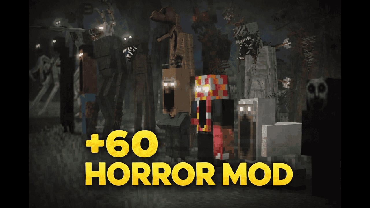 Eu Tentei Sobreviver a 60 Mods de Terror no Minecraft