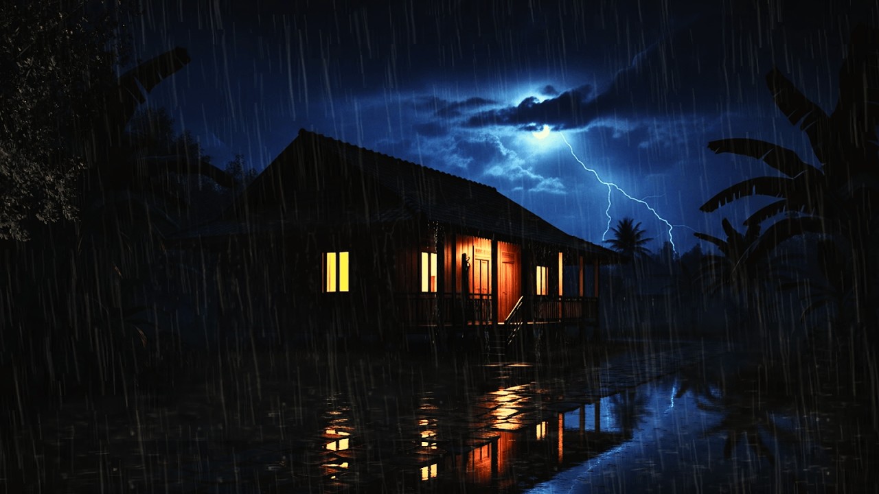 Rain Sound for Sleeping 🌙 Stop Overthinking & Sleep Fast | Calm Night Rain Ambience