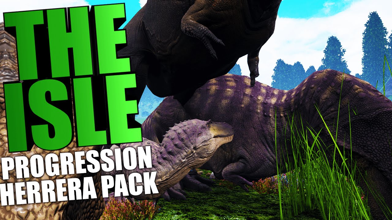 The Isle - PROGRESSION SYSTEM, HERRERASAURUS PACK, JUVENILE REX (The Isle Funny Moments Gameplay)