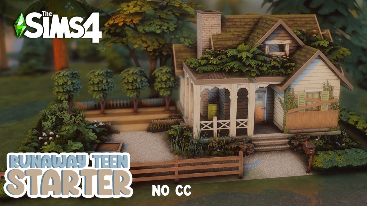 Building a Runaway Teen Starter In The Sims 4 🧸