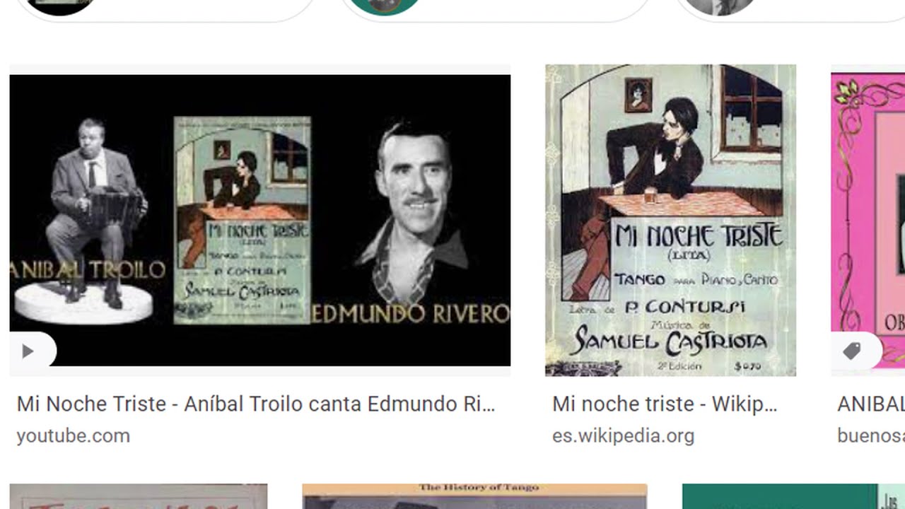 Anibal Troilo Pichuco Intimo MI NOCHE TRISTE