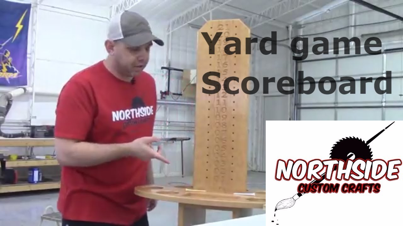 Yard Game Scoreboard / Cornhole / Horseshoes /Drink Holder