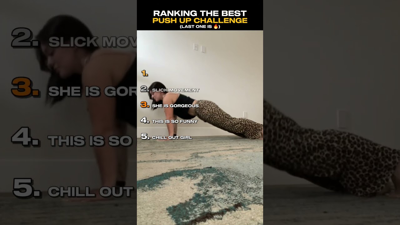Рейтинг лучших моментов челленджа с отжиманиями (часть 8) #shortsviral #tiktok #trend
