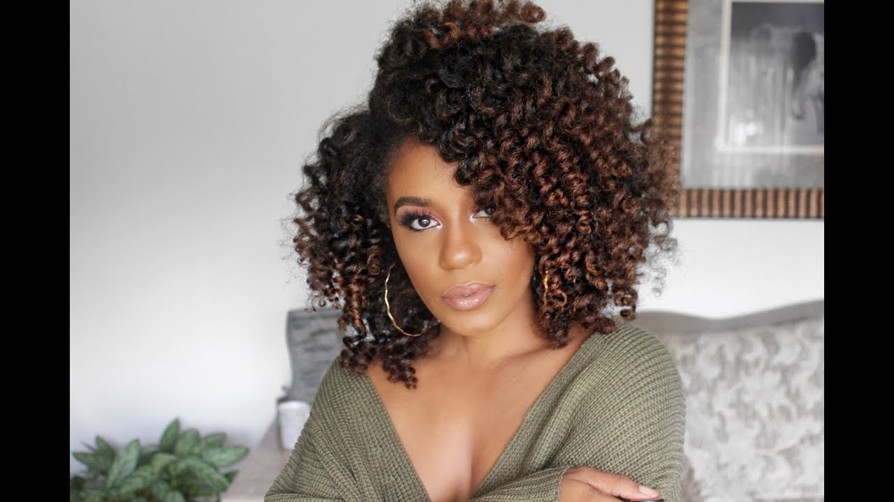 Smooth and Bouncy Curls on Natural Hair using Creme of Nature