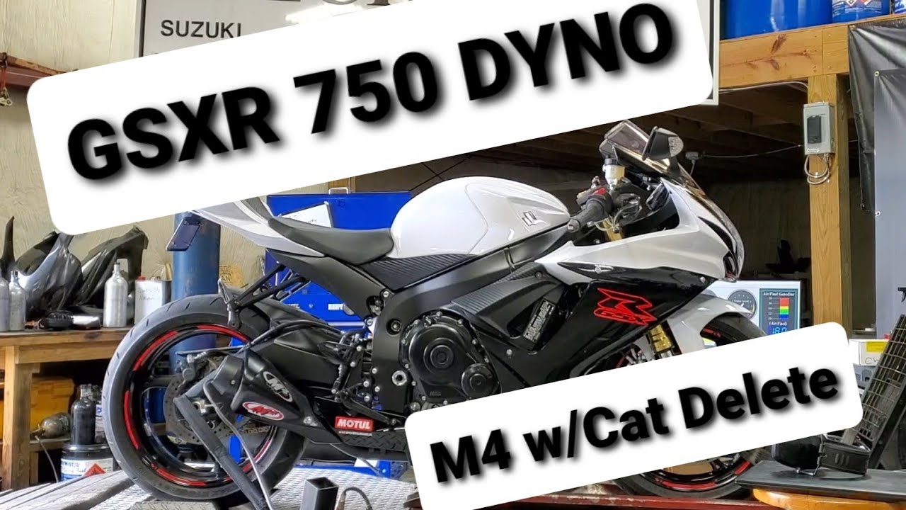 2019 GSXR 750 Dyno Tune w/ Cat Delete Pipe & M4 Slip On Exhaust- MOORE MAFIA