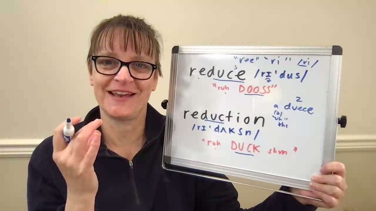 How to Pronounce Reduce and Reduction