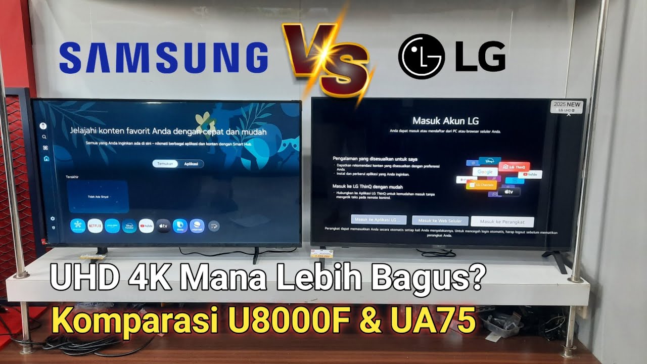 Samsung VS LG! Komparasi TV UHD 4K Samsung U8000F VS LG UA75