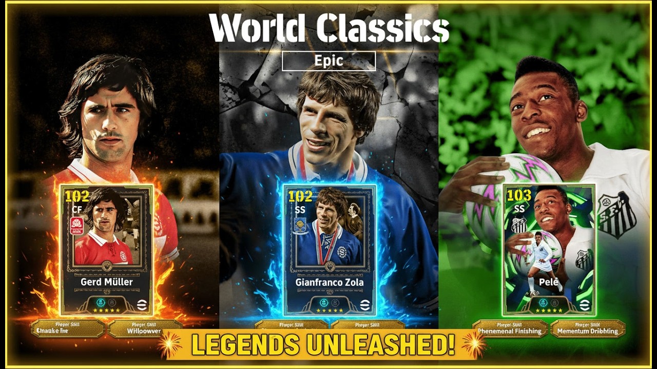 LIVE eFootball: ZOLA Pelé & G. Müller FULL REVIEW 🔥