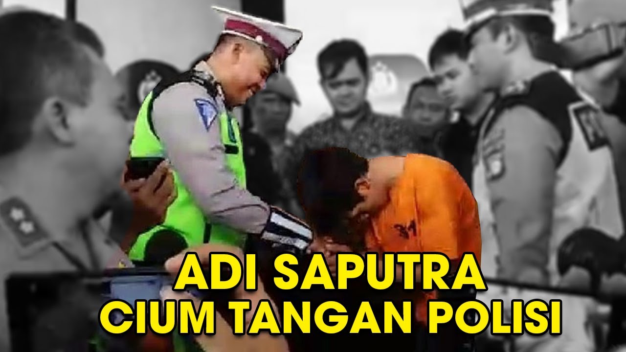 Video Adi Saputra Perusak Motor yang Viral Menangis Minta Maaf, Cium Tangan Polisi yang Menilang