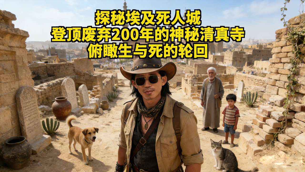 探秘开罗“死人城”，登顶神秘清真寺，俯瞰生与死的轮回