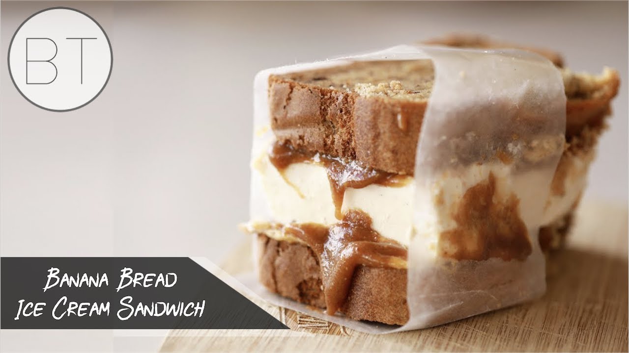 Banana Bread Ice Cream Sandwich