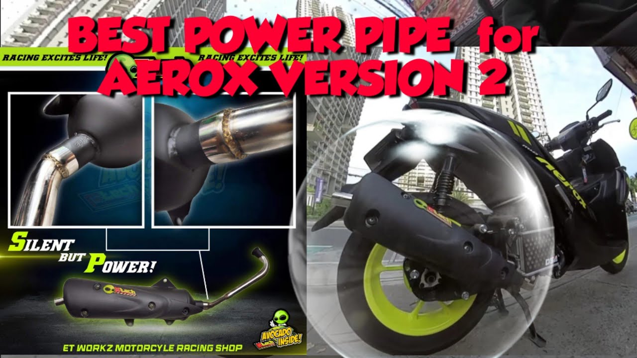 BEST POWER PIPE for AEROX VERSION 2  | BEST AFTER MARKET PIPE for SCOOTERS | E Tech
