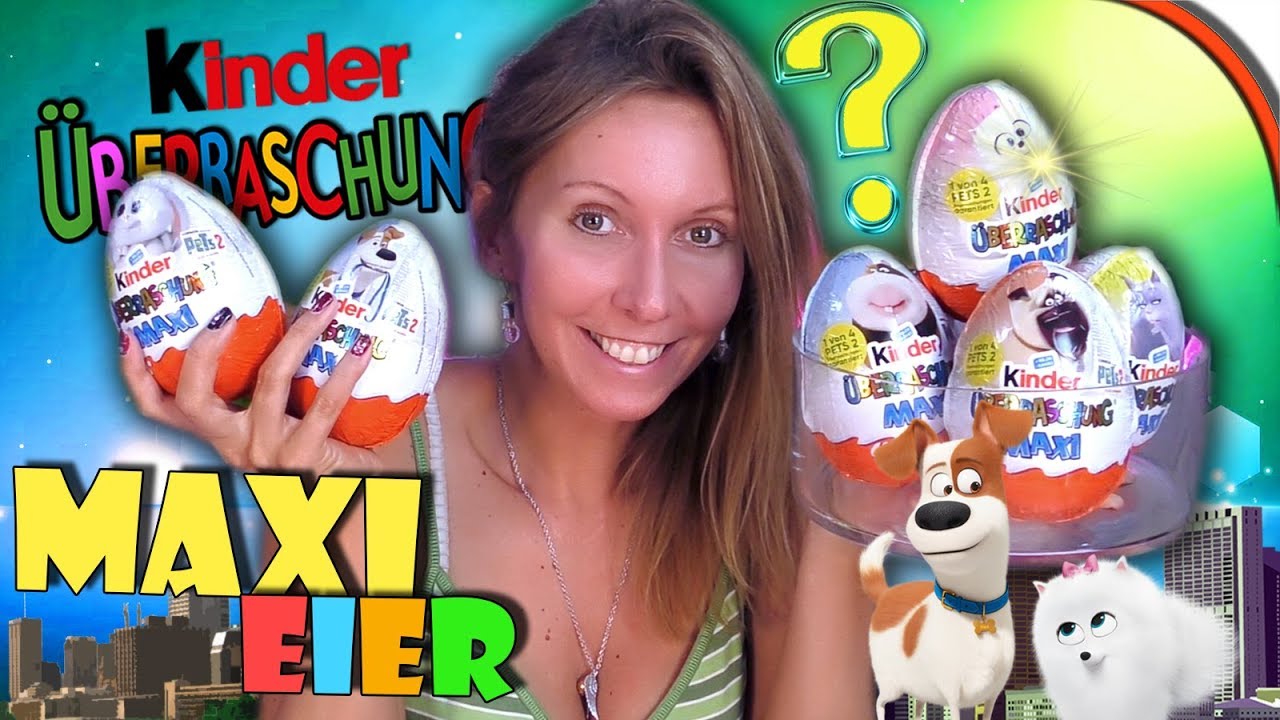 MAXI &Uuml;-Eier Pets 2 🐶 Alle Figuren?! 🐩🐈 KINDER &Uuml;BERRASCHUNG | &Uuml;-Eier auspacken