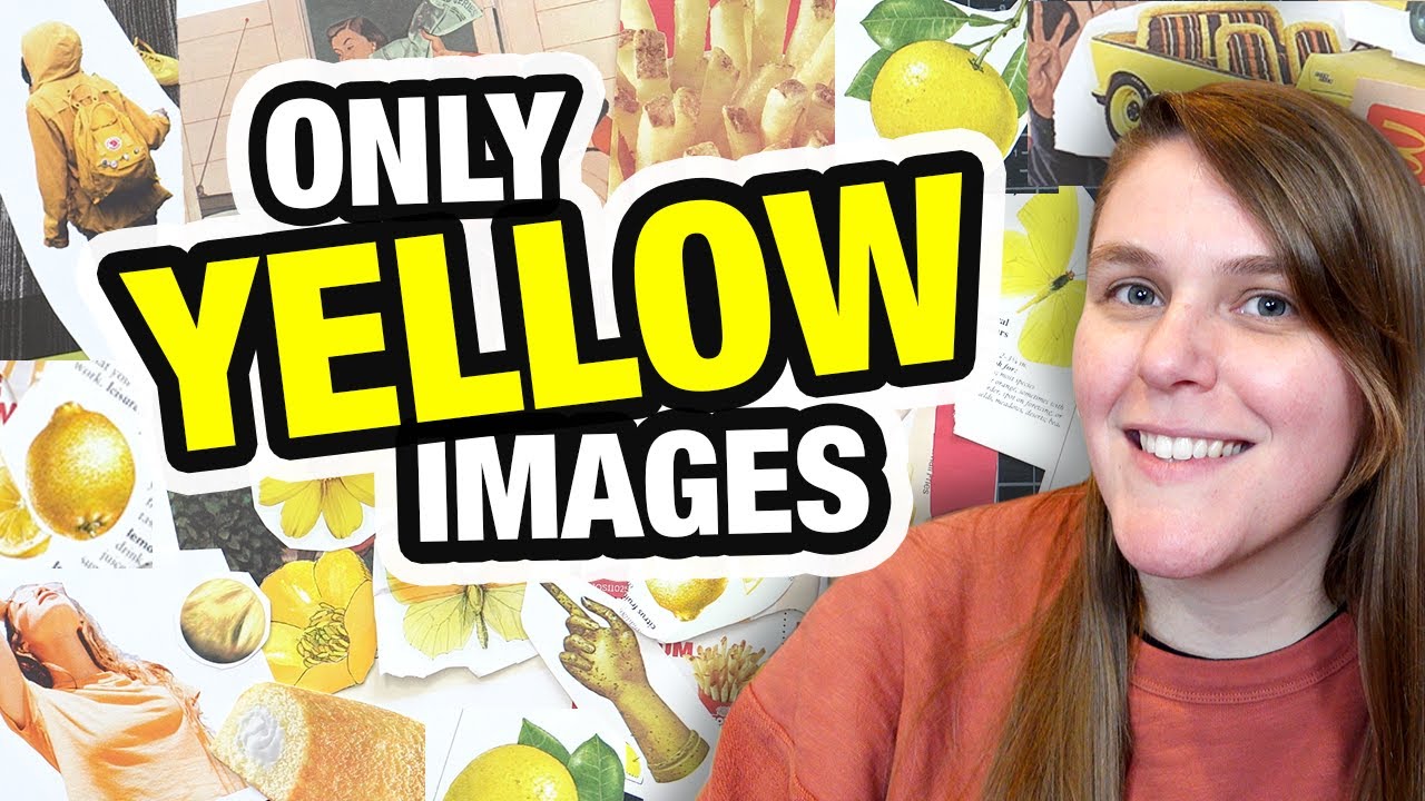 Finishing The Rainbow Monochromatic Collage Series