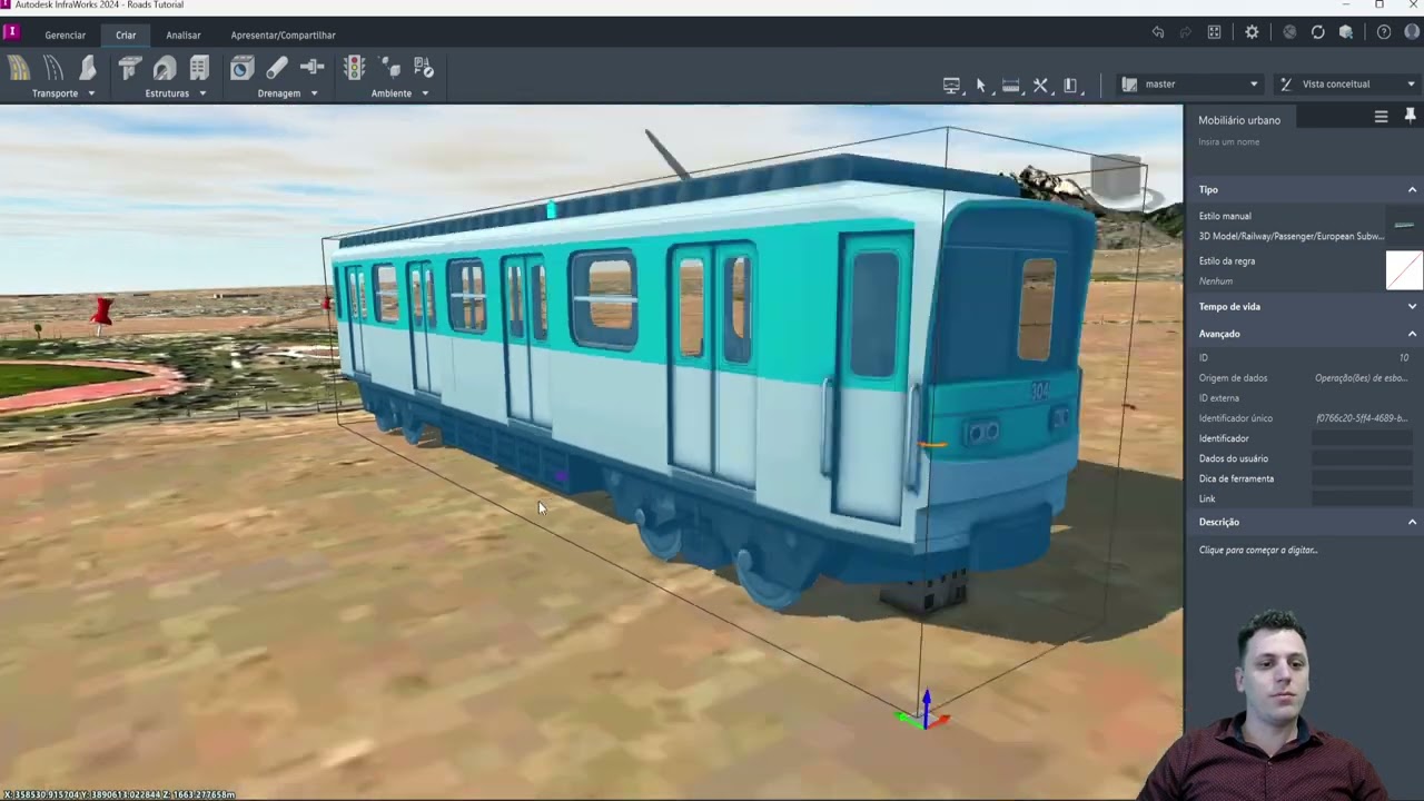 3.5-Adicionando Mobiliário Urbano(Blocos) no Infraworks