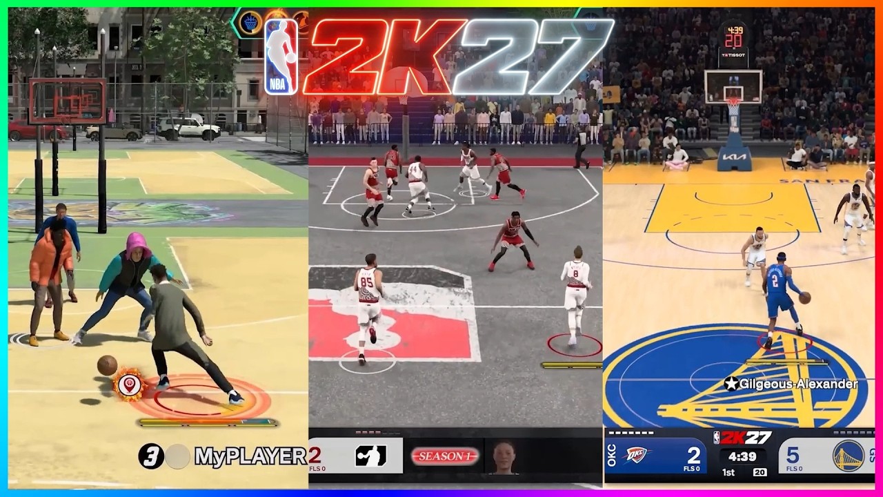 Первый взгляд на геймплей NBA 2K27: Парк, Rec и Быстрая игра...