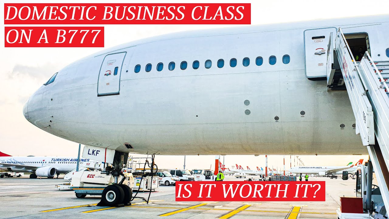 TRIP REPORT | WIDEBODY On A Short Flight | Istanbul to Izmir | Boeing 777-300ER | BUSINESS CLASS