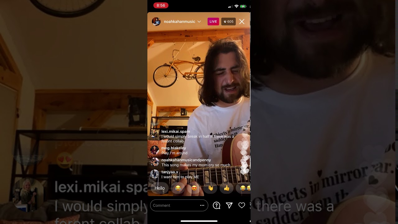 Noah Kahan IG Live 1/17/2021 Bad Luck, Madrid 2001, Going Gone