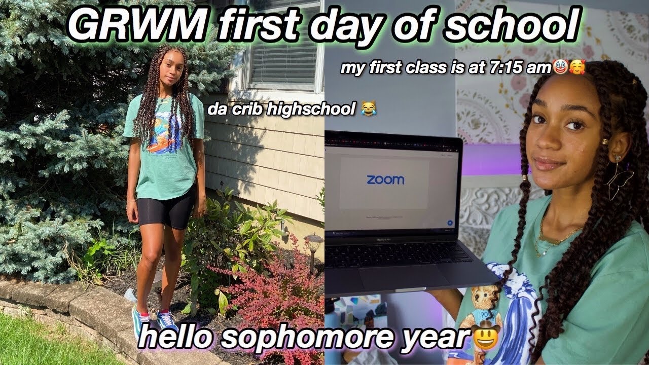 GRWM: first day of school + vlog 2020 (sophomore year) | first day of 10th grade 2020!