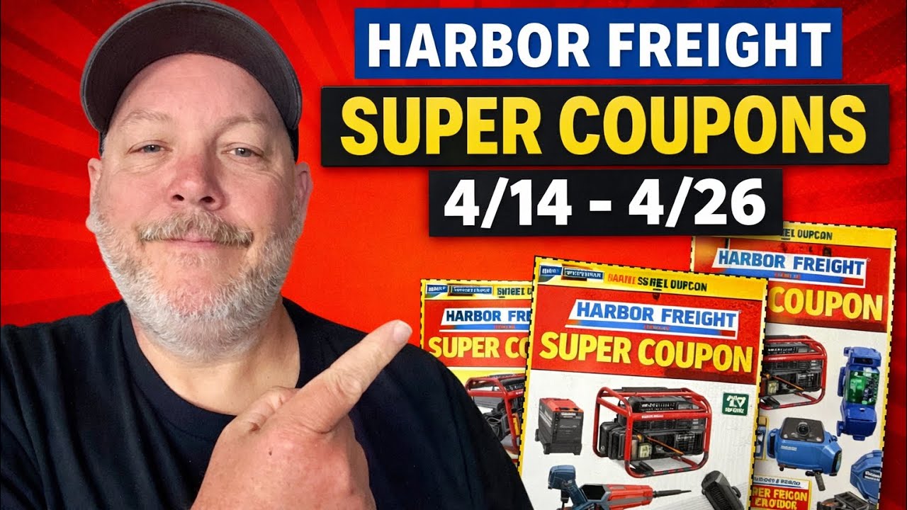 Новые суперкупоны в Harbor Freight / Спешите! Срок действия истекает 26 апреля.