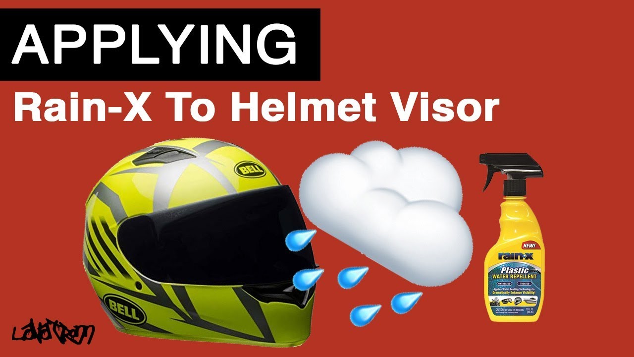 How To Apply Rain-X To Helmet Visor