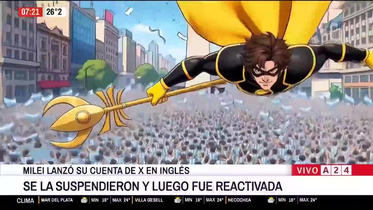📢 JAVIER MILEI LANZÓ SU CUENTA DE "X" EN INGLÉS: SE LA SUSPENDIERON Y LUEGO SE LA REACTIVARON