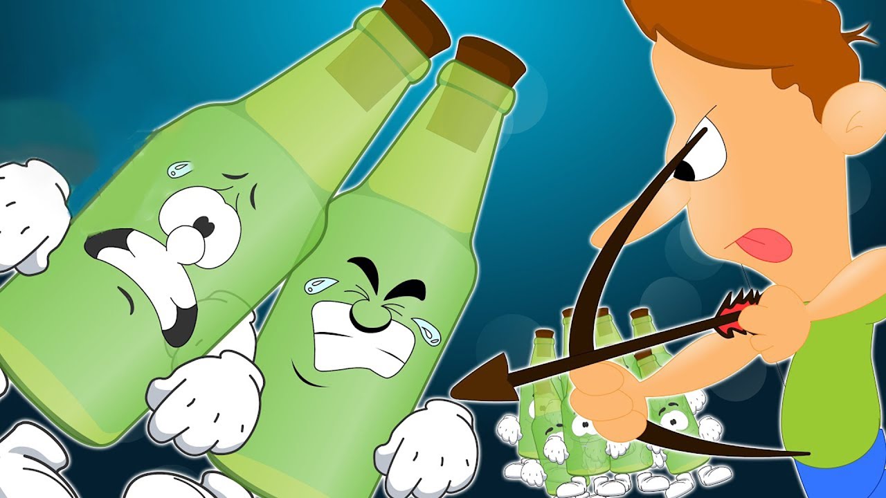 Ten Green Bottles | Nursery Rhyme and Kids Song