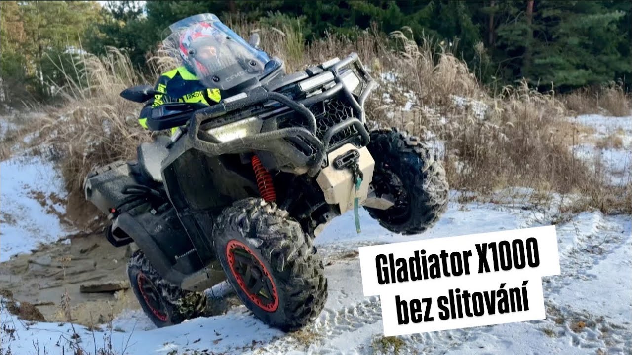 ☝️ Tohle není hračka! ☝️CFMOTO Gladiator X1000 Premium v zimním pekle 😈 