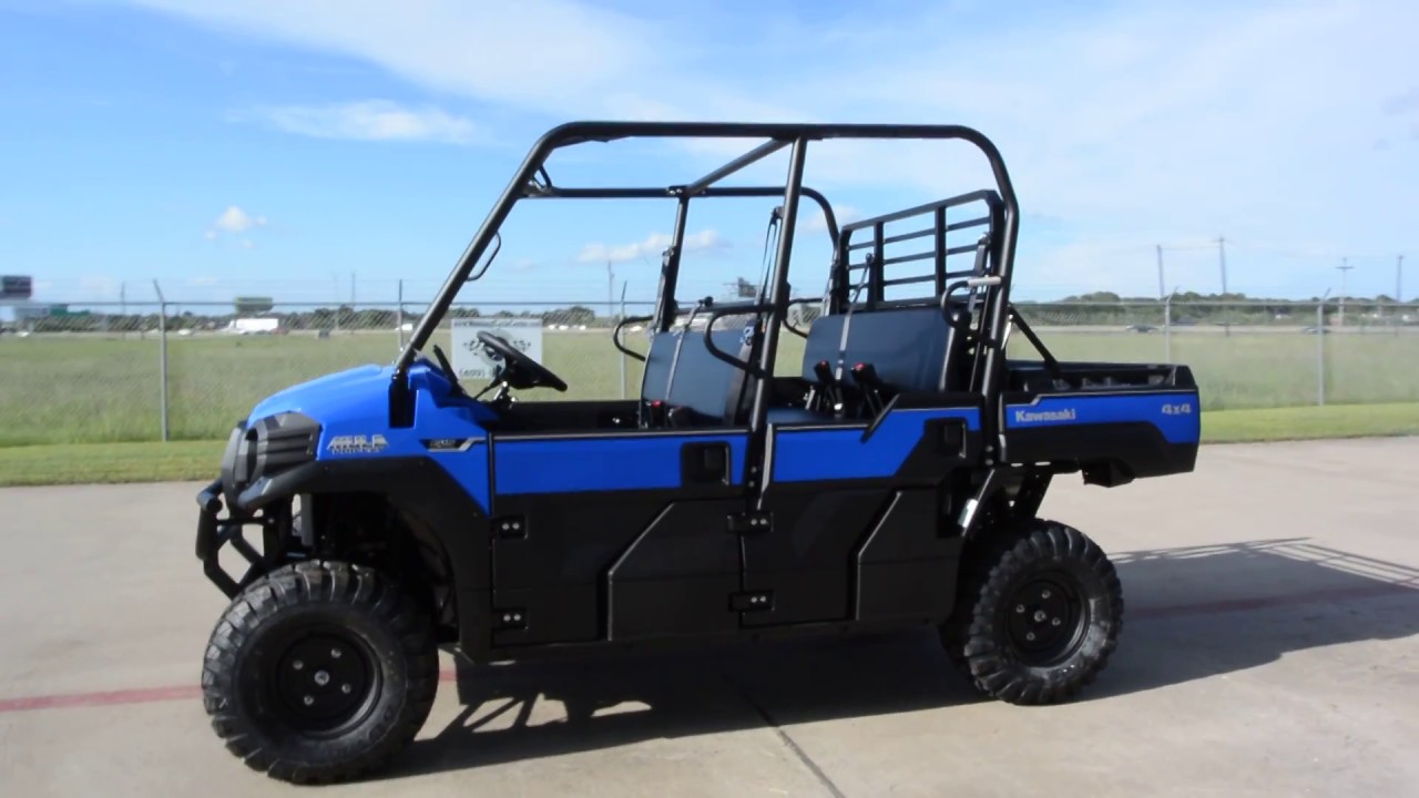 SALE $13,199:  2017 / 2018 Kawasaki Mule Pro FXT EPS in Vibrant Blue Overview and Review