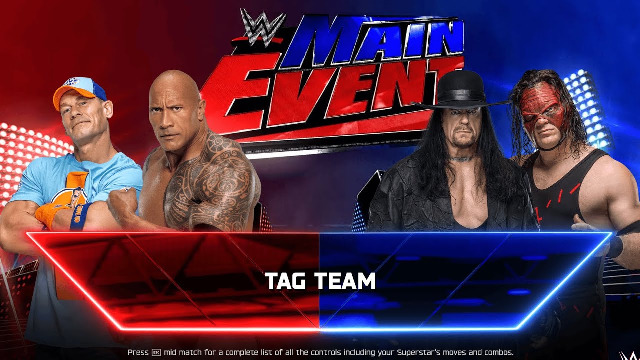 FULL MATCH - JOHN CENA & THE ROCK VS THE UNDERTAKER & KANE