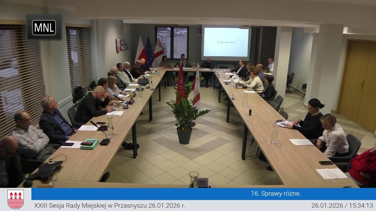 XXIII Sesja Rady Miejskiej w Przasnysz 26.01.2026 r.