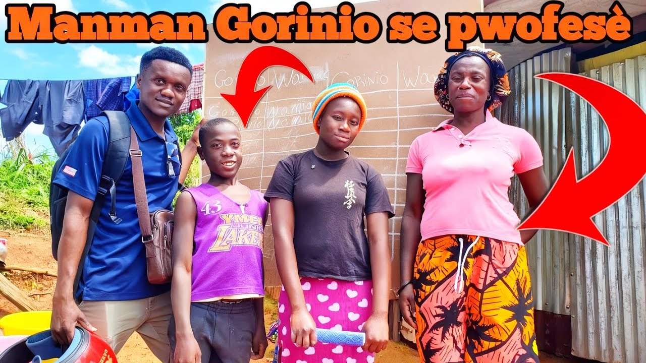 Manman Gorino se yon pwofesè pou pitit li yo, Vin gade jan yo kontan pandan yap travay. 