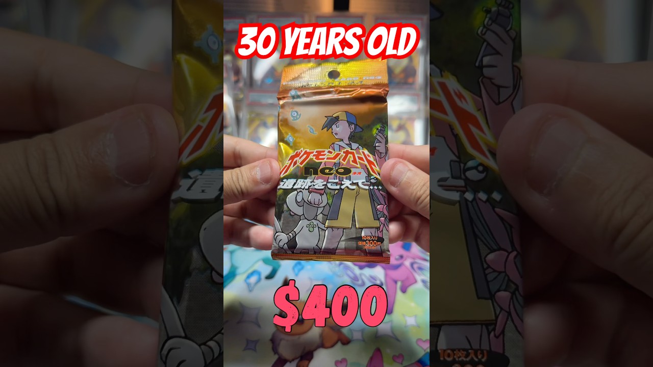 Opening Vintage Pok&eacute;mon Pack! 30 Years Old! #packopenning #pokemontcg #pokemon