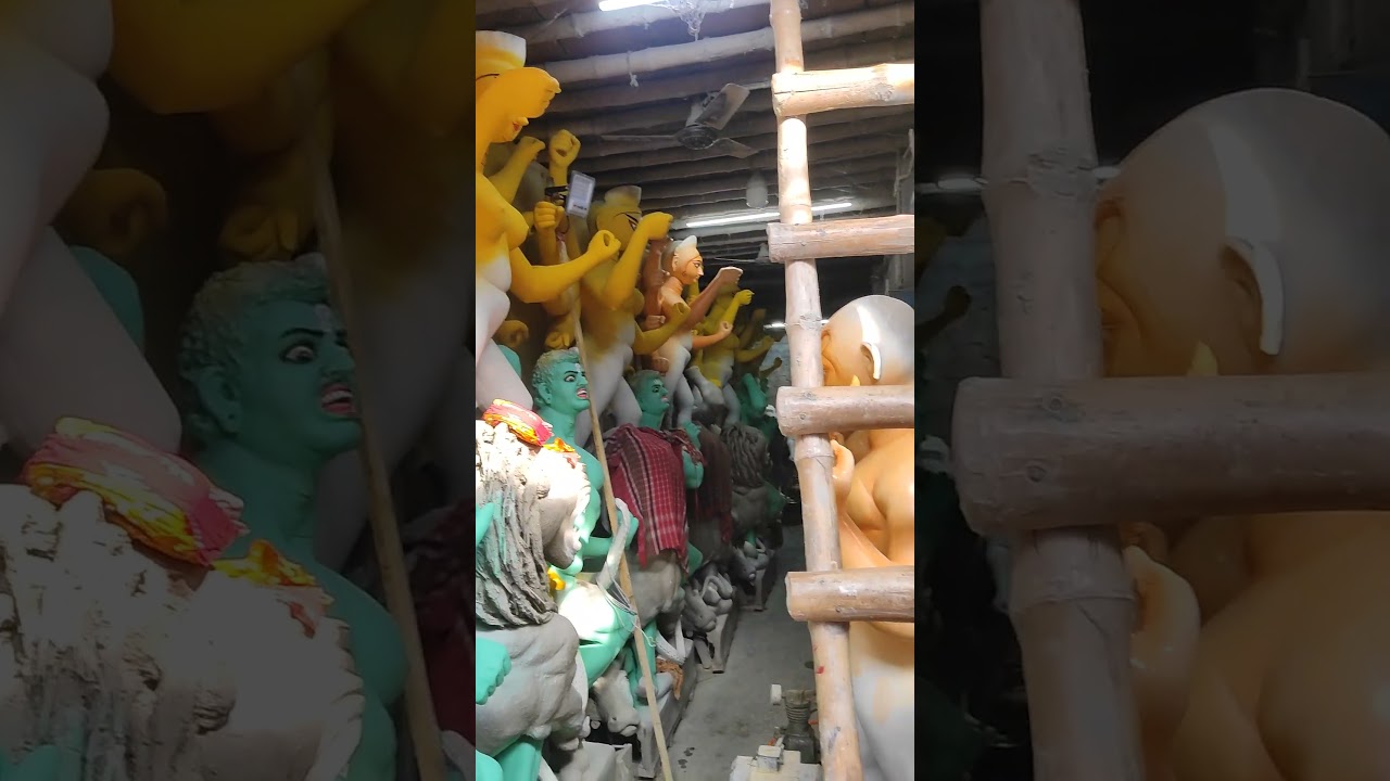Kolkata is ready to welcome their Maa Durga #kolkata #shorts #art #trending