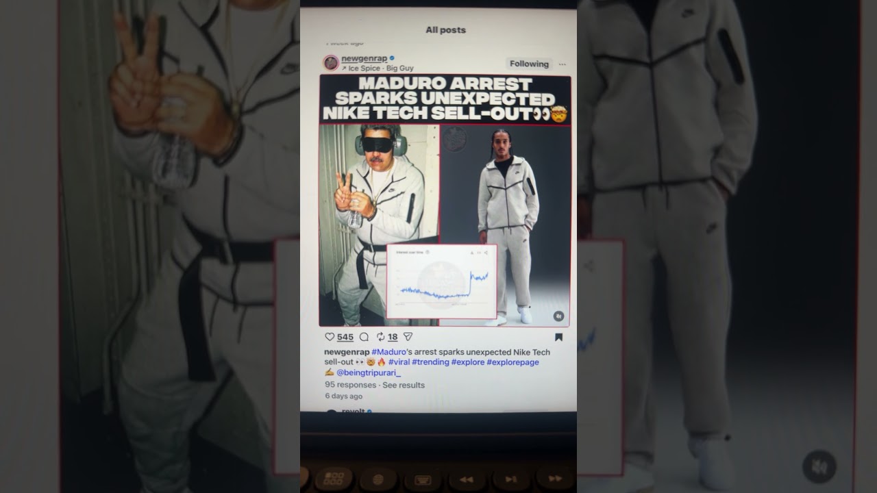 Maduro Arrest Sparks Unexpected Nike Tech Sell Out