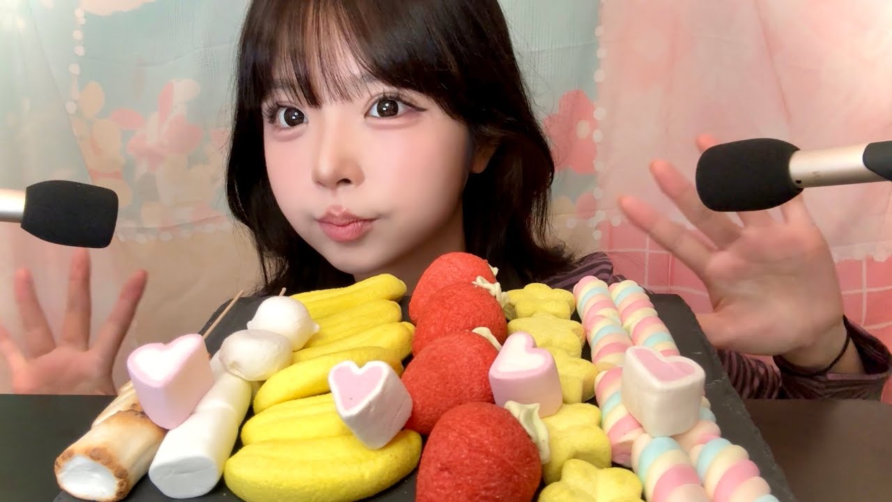 ASMR 지글지글 마시멜로우 먹방 eating sounds