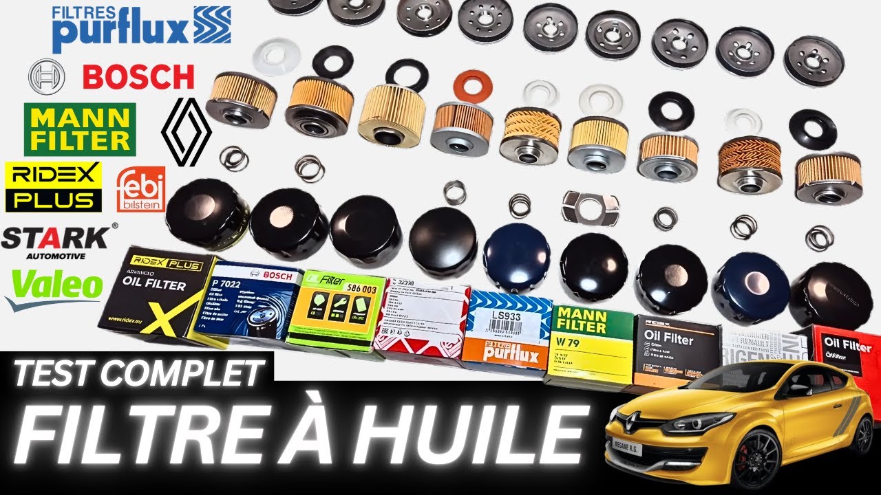 🔎Filtre à huile TEST⭕PURFLUX - MANN - BOSCH - VALEO - RIDEX - FEBI - RENAULT - MEGANE III RS