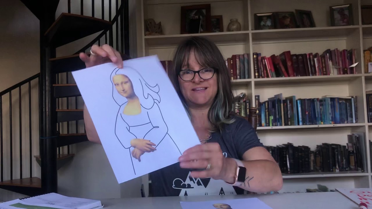 Funky Mona Lisa- CC Cycle 2 Fine Arts/Drawing Week 6: Review and Final Project