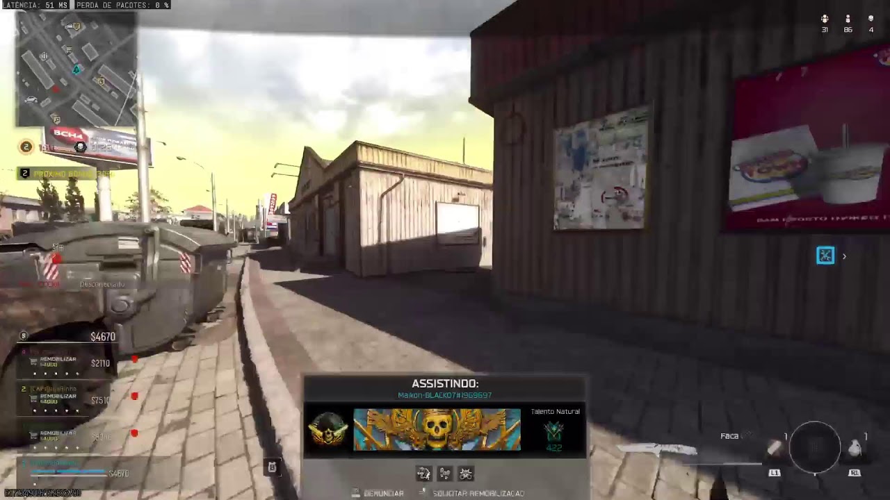 Jogando bo7 warzone