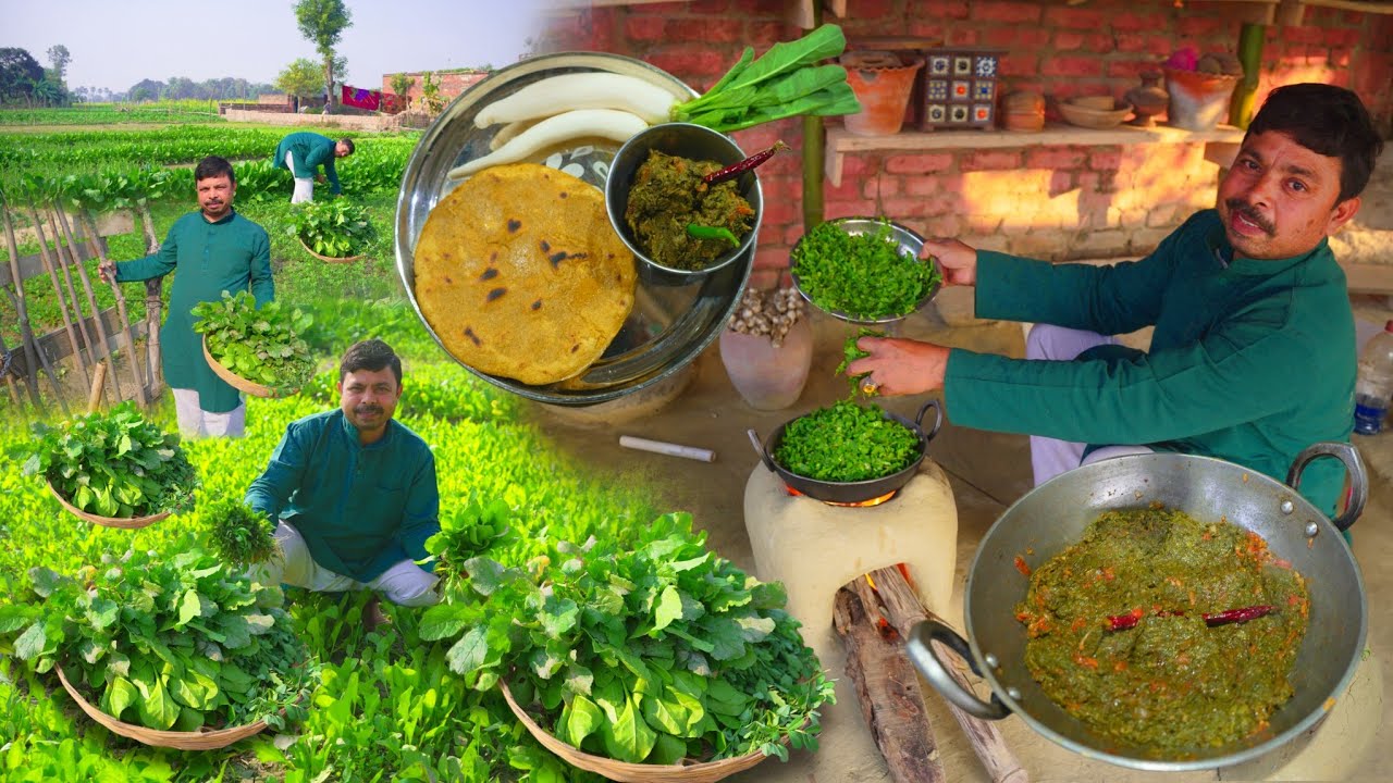 सरसो का साग, मक्की की रोटी का सीक्रेट तरीका - Makki Ki Roti SARSON KA SAAG PREPARED BY LALA JI