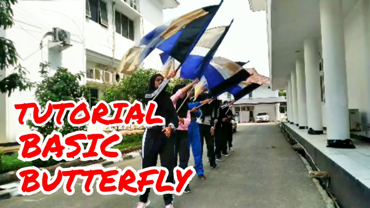 #colorguard #basicbutterfly #marchingband Tutorial Color guard - Basic Butterfly