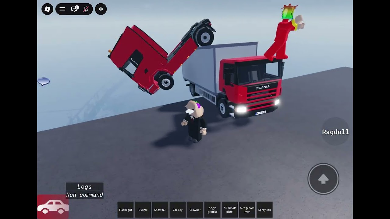Je joue un jeu voiture avec mon pote comme des débile