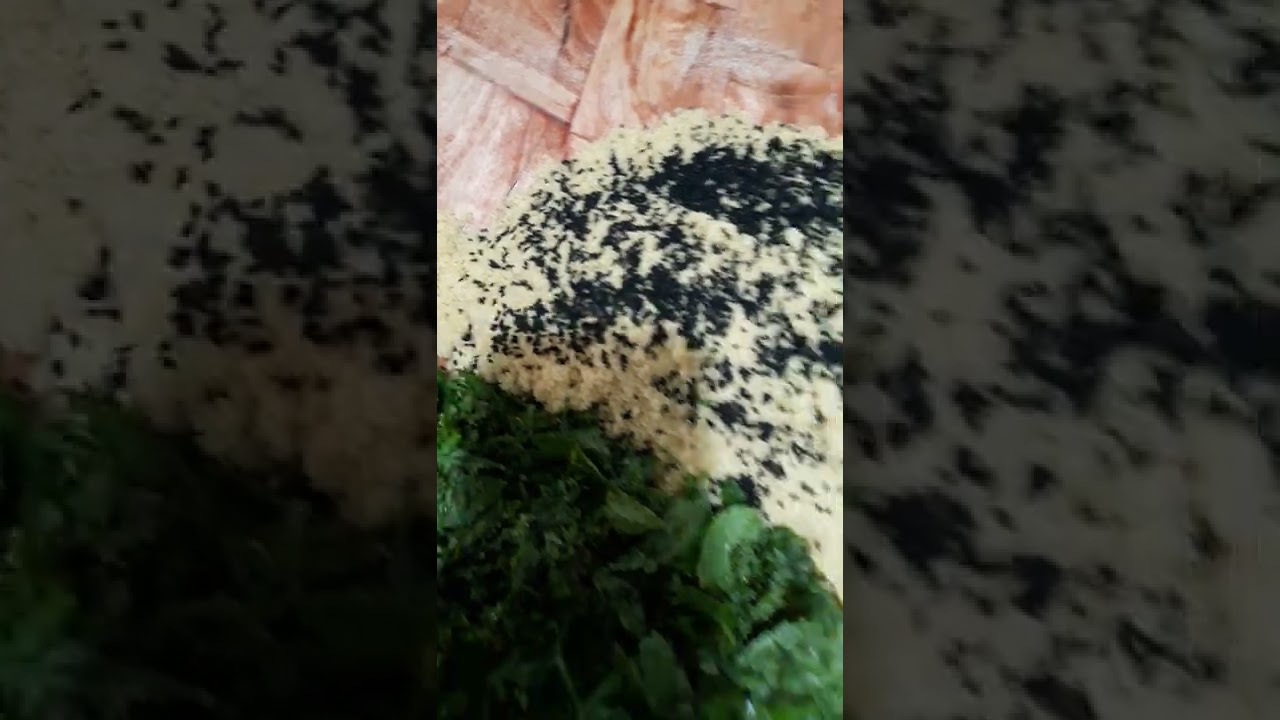 recette d'un pain berbère avec de la semoule +l'huile d'olive +menthe +flio (étape 3)