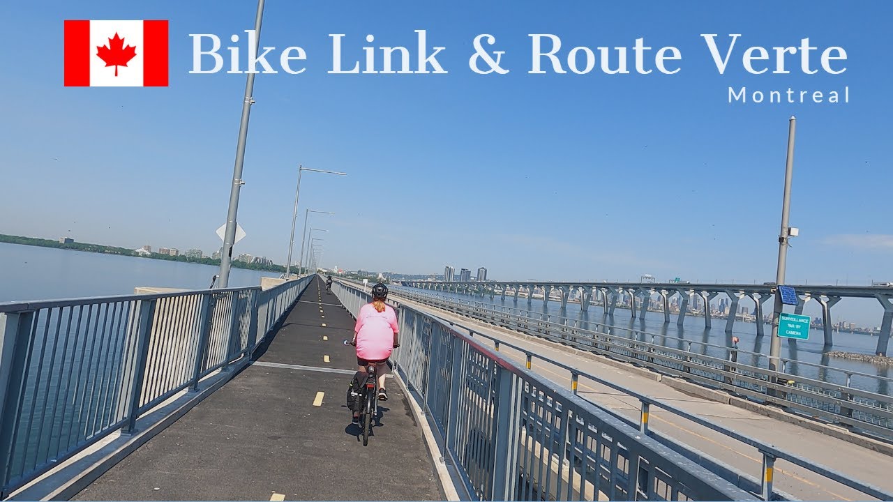 Feels Like You are Riding on the Saint Lawrence Seaway!  Biking Montreal Canada