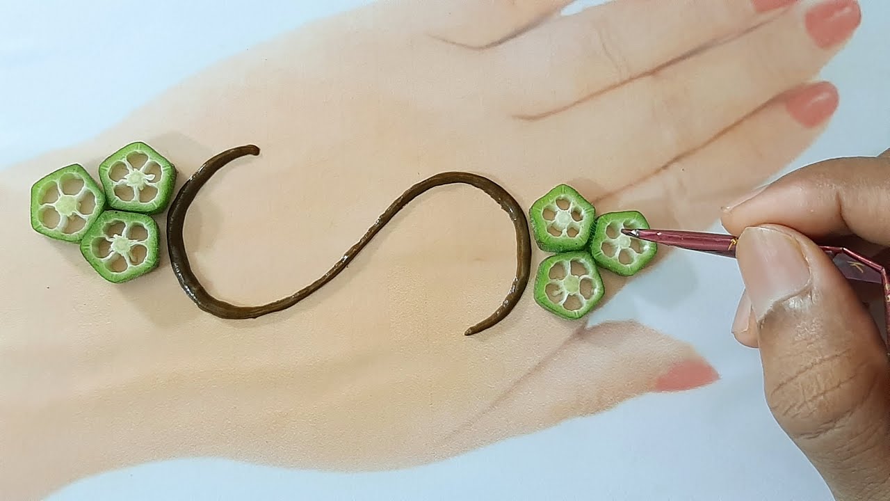 Simple Mehndi Design trick from S letter - S अक्षर से मेहँदी बनाना सीखे -Mehndi for Beginners s