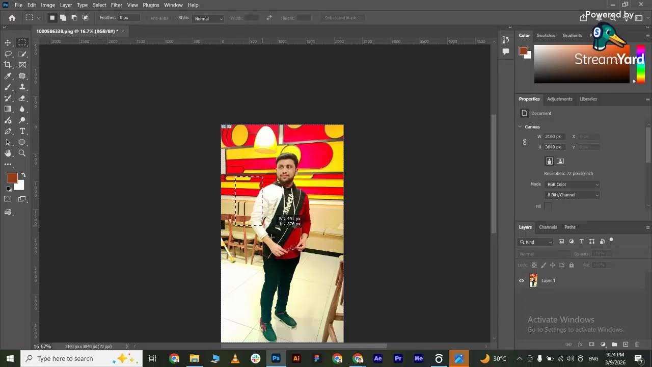 Photoshop Course Class 8 | Perspective and selection tools