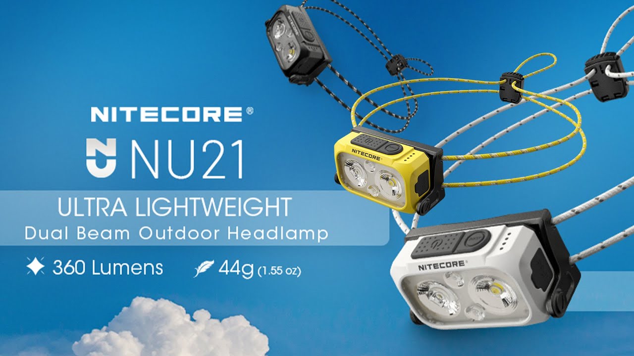 NITECORE NU21 360 Lumen Ultralight Rechargeable Headlamp