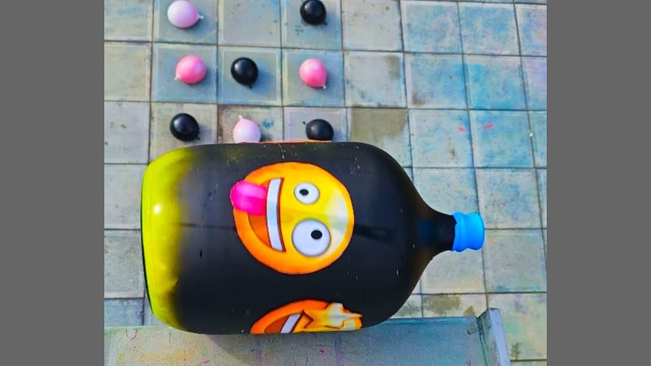 🎈Разбивание стеклянных бутылок и сброс воздушных шаров 💦 - Раздавливание хрустящих и мягких предм...