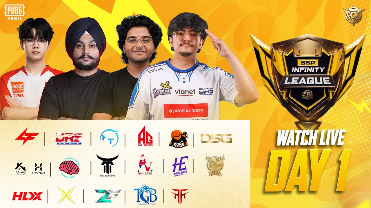 SSP INFINITY LEAGUE | GRAND FINALS | SEASON 1 | DAY 1 | FT #KONGCREW #DSG #HORAA #TIANBA