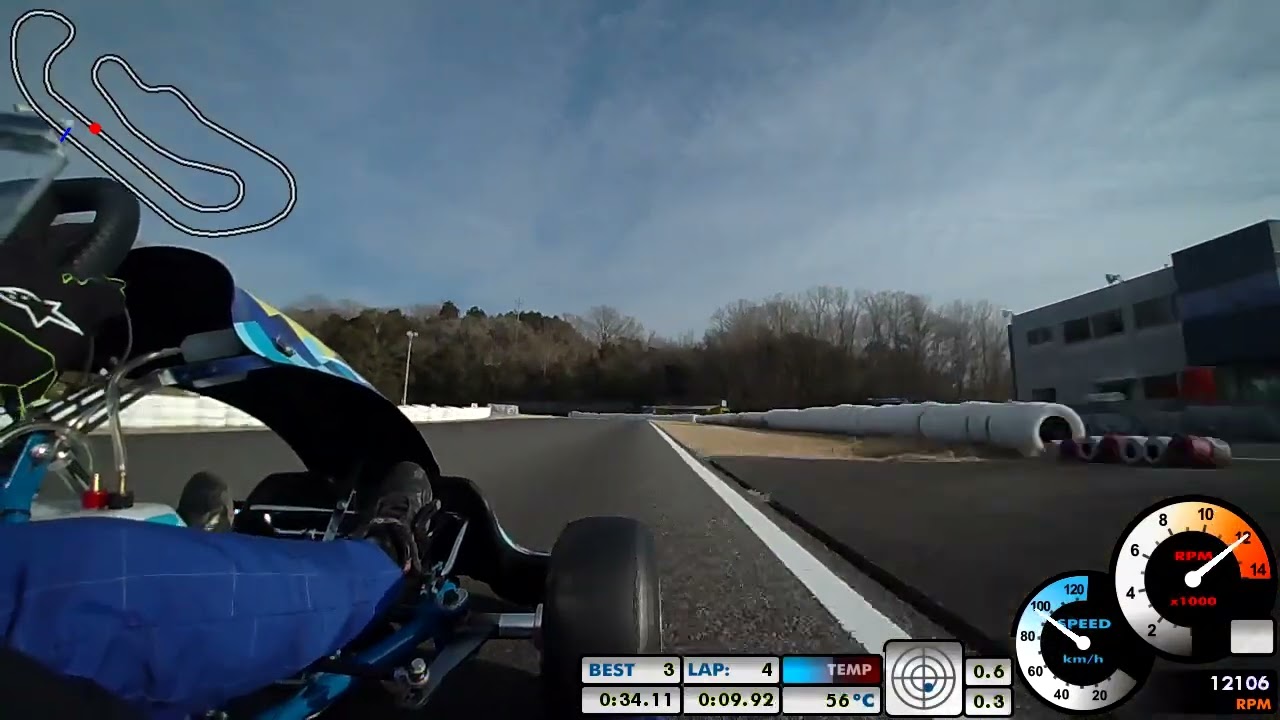 石野サーキット　ROTAX MAX 33.86秒